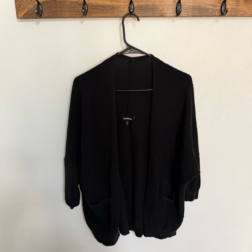 Express Black Knit Cardigan